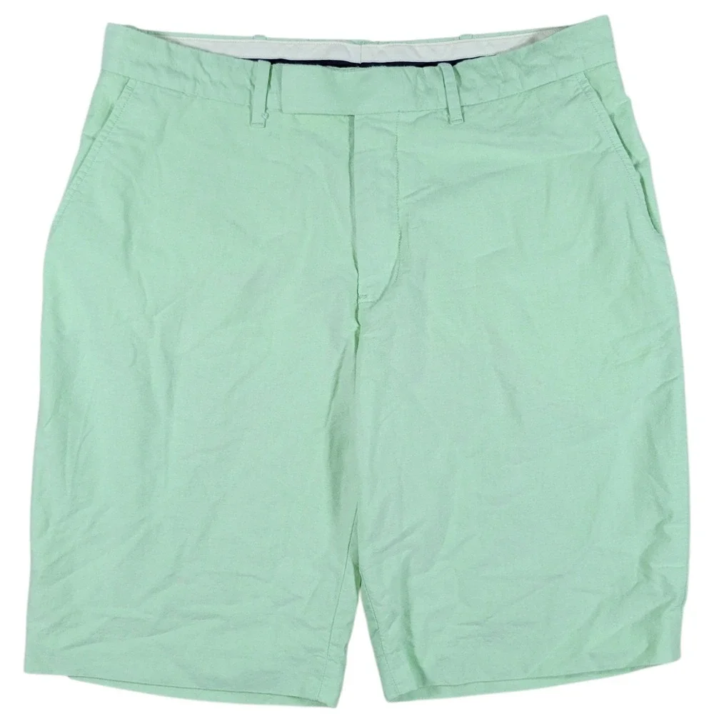 Polo Ralph Lauren Shorts Mens 34 Green Cotton Chino Classic Casual Preppy Summer